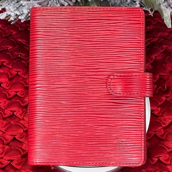 Louis Vuitton Handbags - Authentic LOUIS VUITTON Red Epi Agenda cover/Wallet